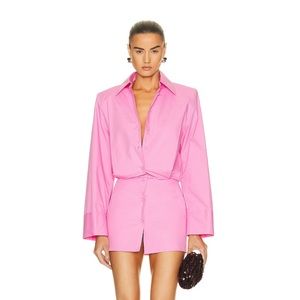 The Attico Margot Pink Mini Dress (ITALY SIZE 40)